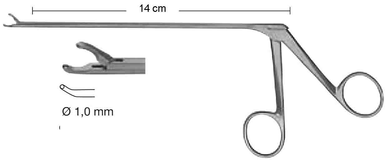 MİKRO GRASPİNG FORSEPS 1.0MM ÇAP 14CM